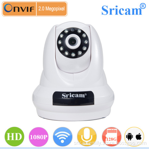 Sricam SP018 H.264 HD 1080P P2P Two Way Audio Wireless Wifi Pan Tilt IP Camera with Alarm Promotion